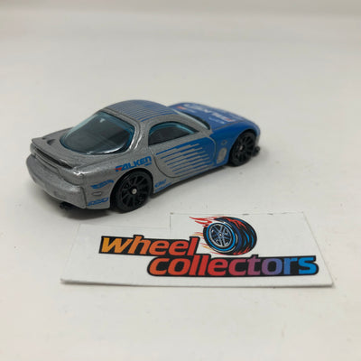 '95 Mazda RX-7 * Blue / Silver * Hot Wheels Loose 1:64 Scale