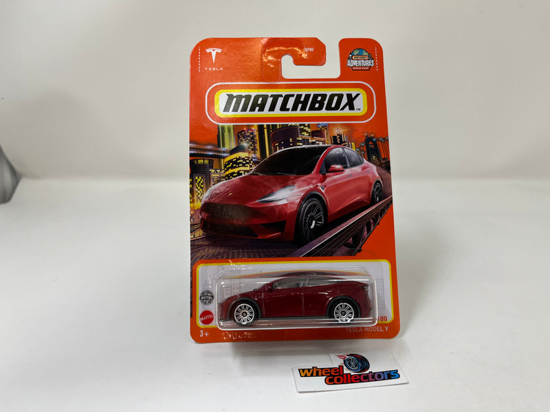 Tesla Model Y * Red * Matchbox Basic Series