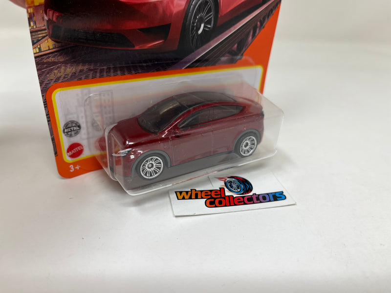 Tesla Model Y * Red * Matchbox Basic Series