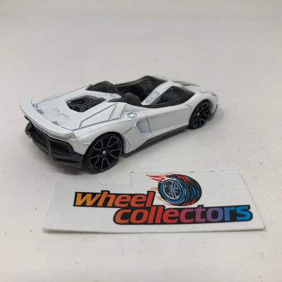 Lamborghini Aventador J * White * Hot Wheels Loose 1:64 Scale