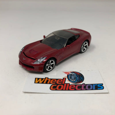 '16 Corvette Stingray w/ Opening Hood * Matchboxx Moving Parts Loose 1:64 Scale Model