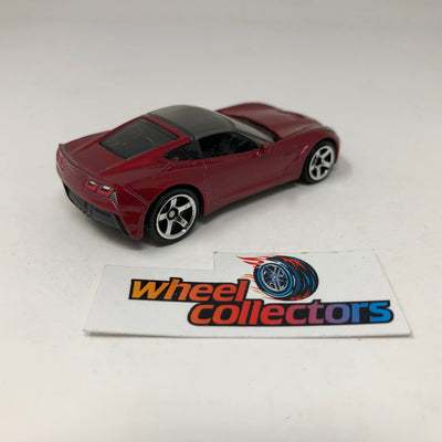 '16 Corvette Stingray w/ Opening Hood * Matchboxx Moving Parts Loose 1:64 Scale Model