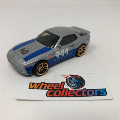 '89 Porsche 944 Turbo * Blue / Silver * Hot Wheels 1:64 scale Diecast Loose