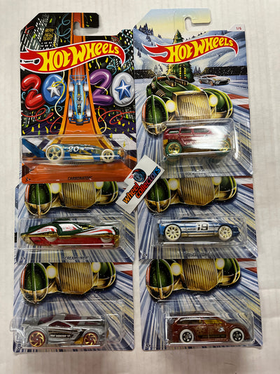 Holiday Hot Rods * 2019 Hot Wheels * Complete 6 Car Set Christmas