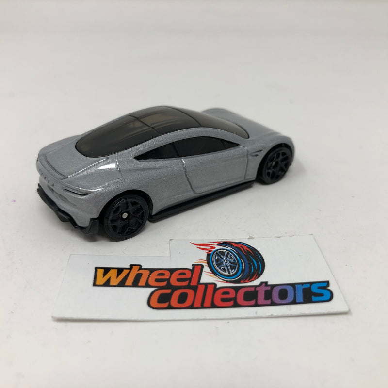 Tesla Roadster * Silver * Hot Wheels 1:64 scale Diecast Loose