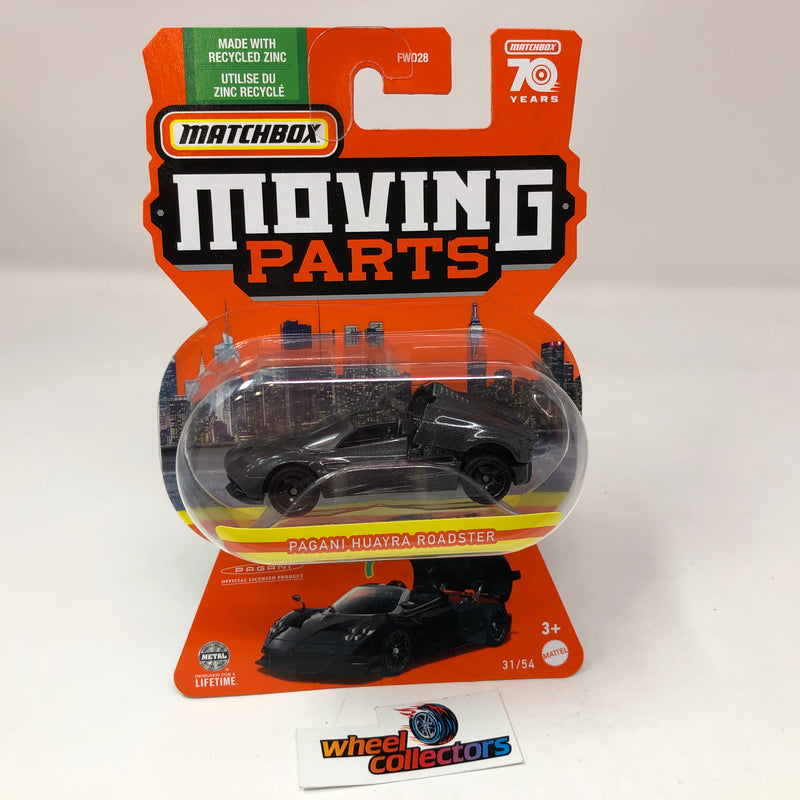 Pagani Huayra Roadster * Dark Grey * 2023 Matchbox Moving Parts Case B