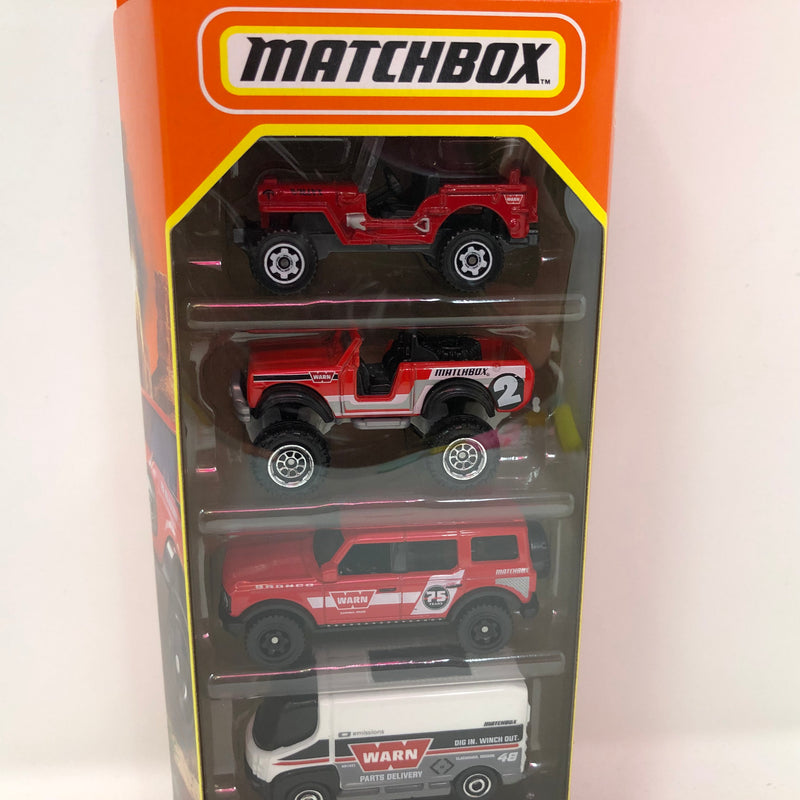 Warn Industries w/ Bronco * 2023 Matchbox 5-Pack Case M