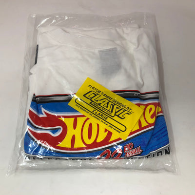 2023 Hot Wheels T-Shirt XL * WHITE * 23rd Collector's Nationals Convention