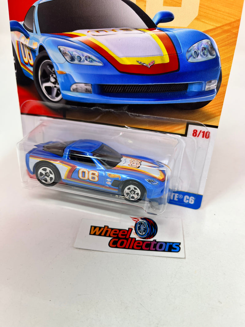 Corvette C6 * Blue * Hot Wheels Target Throwback Decades