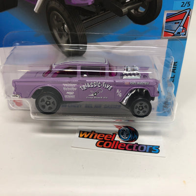 '55 Chevy Bel Air Gasser #43 * Purple * 2022 Hot Wheels Case G