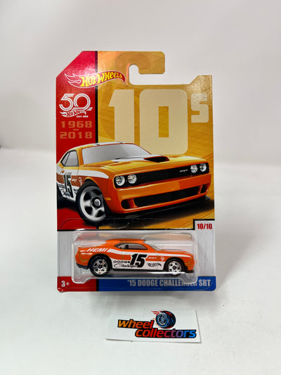 '15 Dodge Challenger SRT * Orange * Hot Wheels Target Throwback Decades