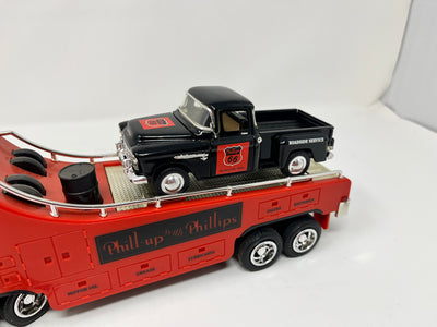 Phillips 66 Auto Hauler Car Carrier w/ Truck 1:32 Scale by Taylor Made Trucks