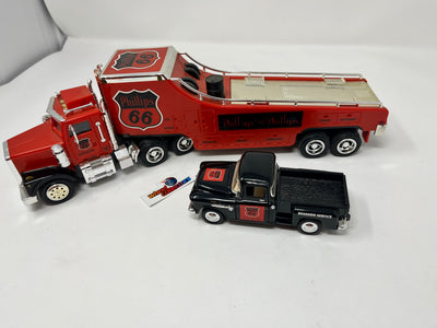 Phillips 66 Auto Hauler Car Carrier w/ Truck 1:32 Scale by Taylor Made Trucks