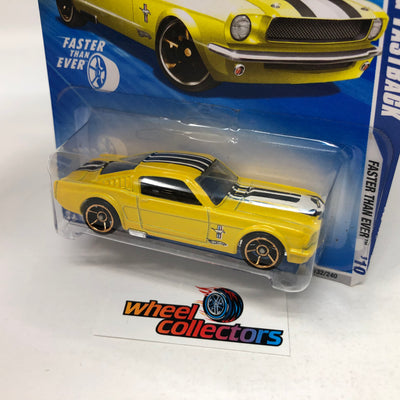 Ford Mustang Fastback #132 * Yellow  Walmart Only * 2010 Hot Wheels