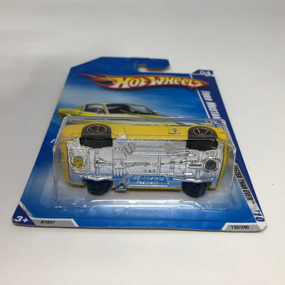 Ford Mustang Fastback #132 * Yellow  Walmart Only * 2010 Hot Wheels