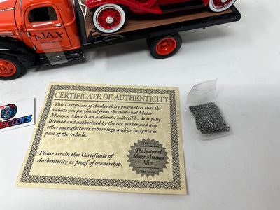 1941 Chevy Flatbed Truck "AJAX" & 1932 Chevy Roadster Fire Chief Car 1:32 Scale