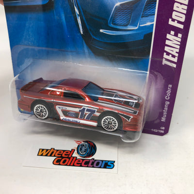 Mustang Cobra #143 * Orange * 2008 Hot Wheels