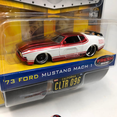 '73 Ford Mustang Mach 1 * Red/White * Jada Toys Bigtime Muscle