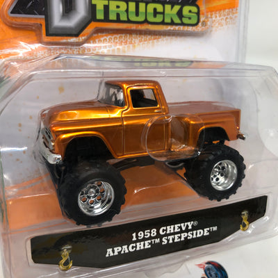 1958 Chevy Apache Stepside * Orange * Just Trucks Jada Toys