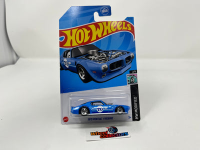 1970 Pontiac Firebird #18 * Blue * 2023 Hot Wheels