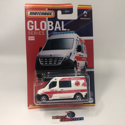 Renault Master Ambulance #3 * RED/White * Matchbox Global Series