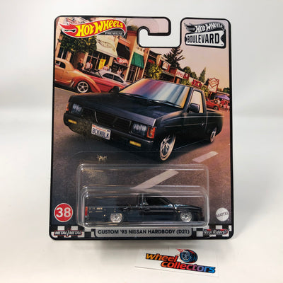 Custom '93 Nissan Hardbody (D21) #38 * Black * Hot Wheels Boulevard Series