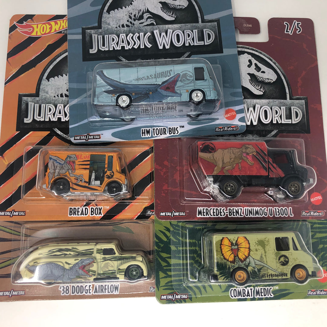diecast hot wheels jurassic world character cars pack