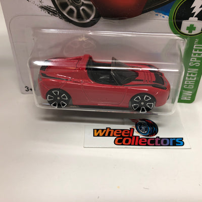 Tesla Roadster #241 * RED * 2016 Hot Wheels