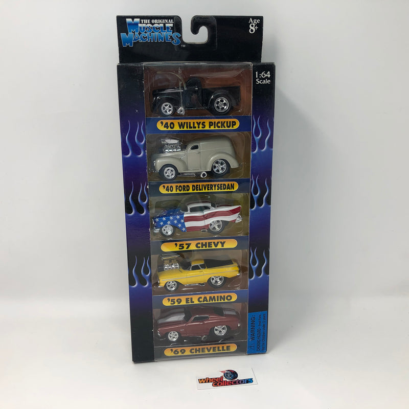 5-Pack * The Original Muscle Machines 1:64 Scale w/ 69 Chevelle
