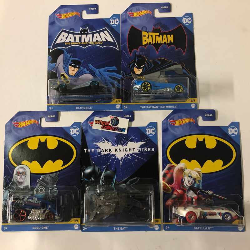 2022 Hot Wheels DC Comics BATMAN * 5 Car Set * Case C Release