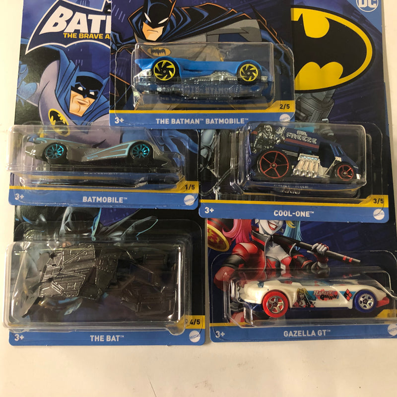 2022 Hot Wheels DC Comics BATMAN * 5 Car Set * Case C Release