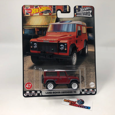 Land Rover Defender 90 #47 * Red * Hot Wheels Boulevard Series