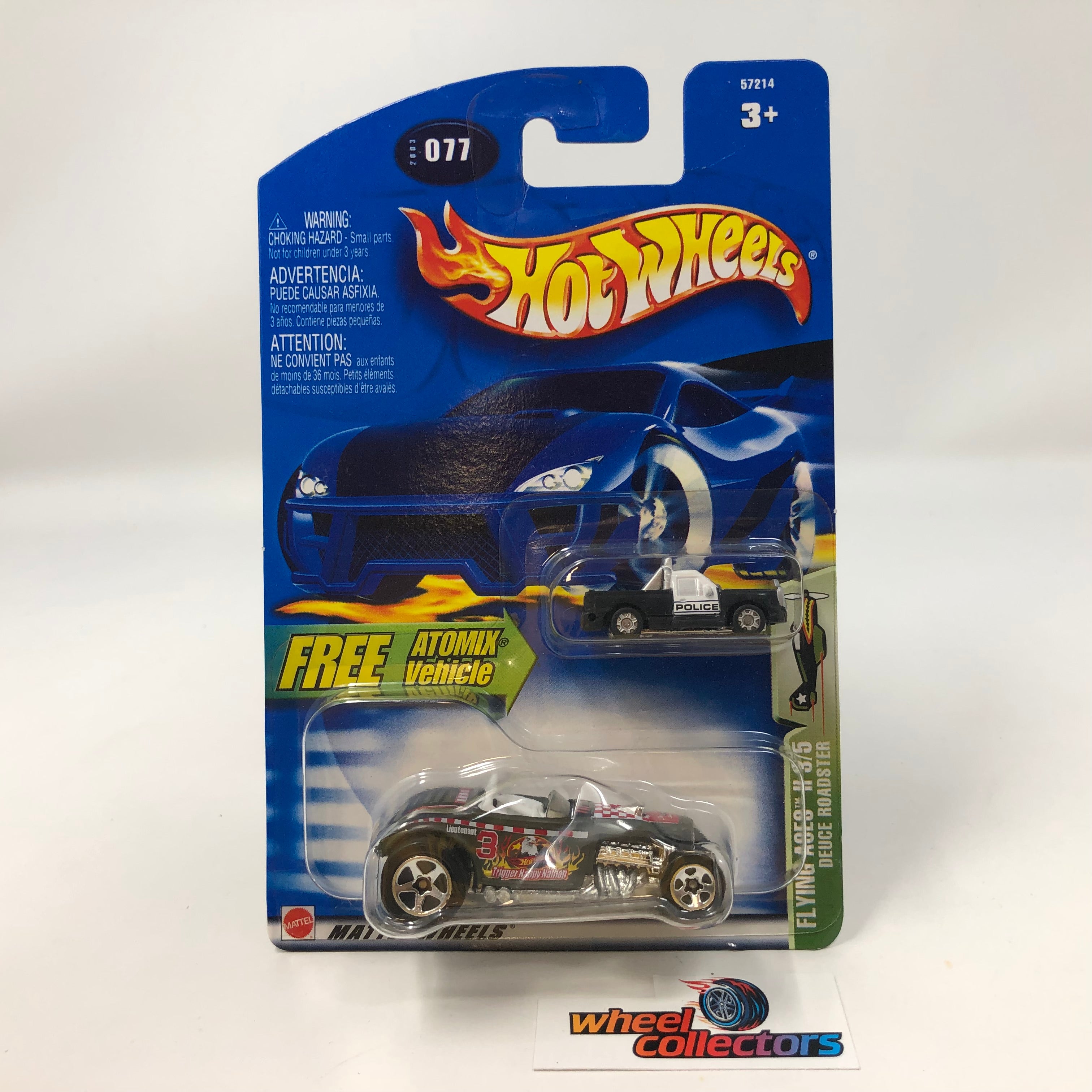 Deuce Roadster #77 w/ Atomix Car * 2003 Hot Wheels – Wheelcollectors LLC