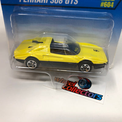 Ferrari 308 GTS #604 * Yellow * 1997 Hot Wheels