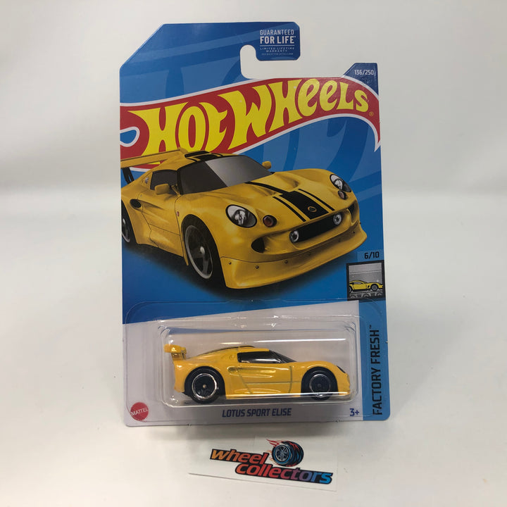 Hot Wheels Lotus Sport Elise - Gelber Sportwagen Auf Short Card