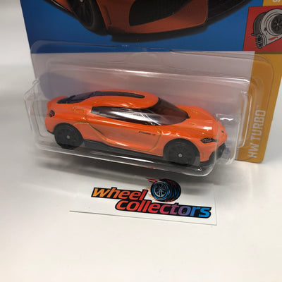 Koenigsegg Gemera #138 * Orange * 2022 Hot Wheels International Case N