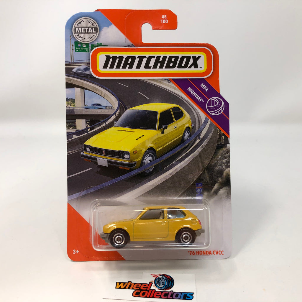 76 Honda CVCC #45 * Yellow * 2020 Matchbox – Wheelcollectors LLC
