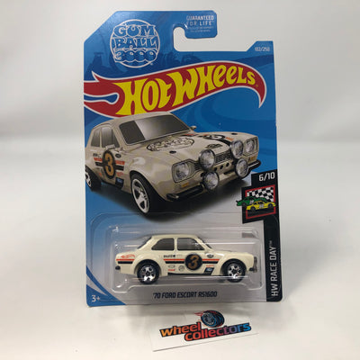 '70 Ford Escort RS1600 #102 Gum ball * White * 2019 Hot Wheels