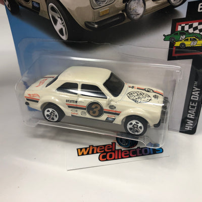 '70 Ford Escort RS1600 #102 Gum ball * White * 2019 Hot Wheels