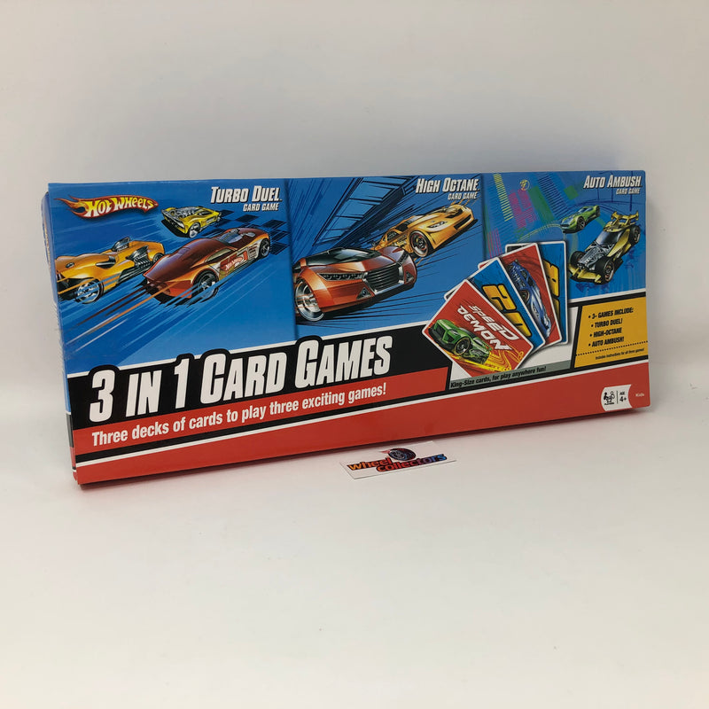 3 in 1 Card Games * Hot Wheels Turbo Duel, High Octane & Auto Ambush