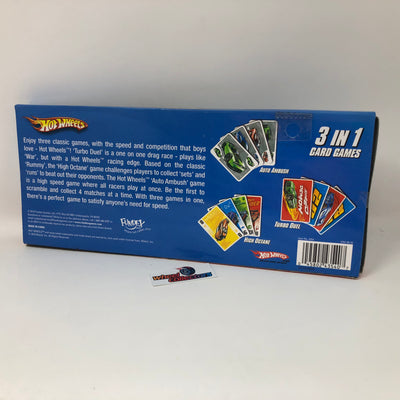 3 in 1 Card Games * Hot Wheels Turbo Duel, High Octane & Auto Ambush