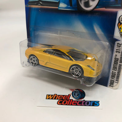 Lamborghini Murcielago #43 * Yellow * 2003 Hot Wheels