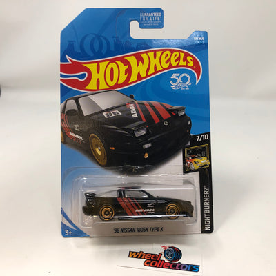 '96 Nissan 180SX Type X #91 * Black Advan * 2018 Hot Wheels