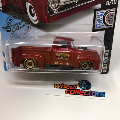Custom '56 Ford Truck #227 * Red Kroger Only * 2019 Hot Wheels