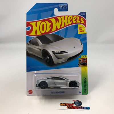 Tesla Roadster #162 * SILVER * 2022 Hot Wheels
