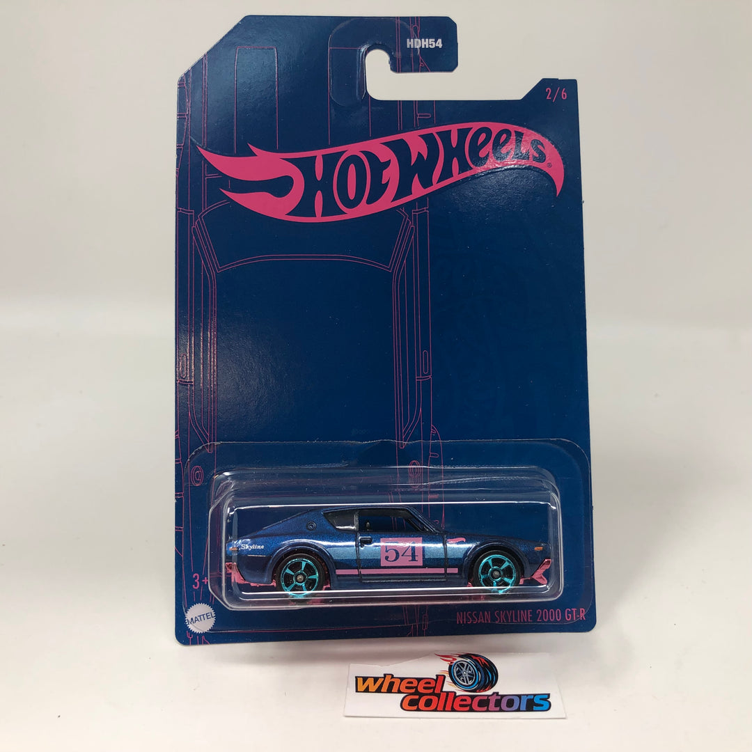 Nissan Skyline 2000 GT-R * 2022 Hot Wheels Satin Blue & Pink Set