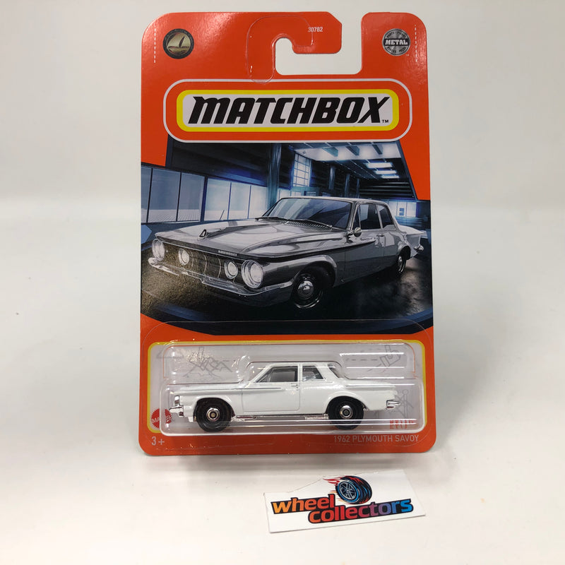 1962 Plymouth Savoy * White * 2022 Matchbox Case D Release