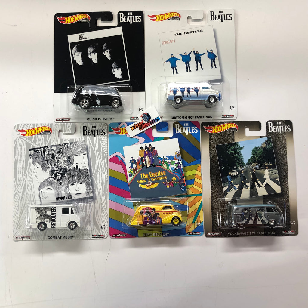 Hot wheels the beatles 5 car store premium set