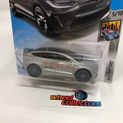 Tesla Model X #247 * Silver * 2018 Hot Wheels