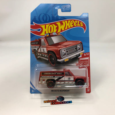 Rapid Responder #123 * Red Edition Target Only * 2019 Hot Wheels